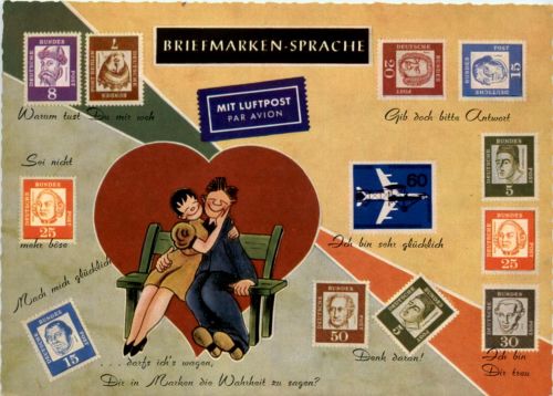 Briefmarken Sprache
