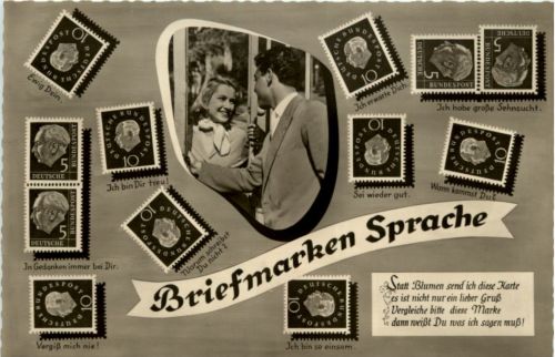 Briefmarken Sprache