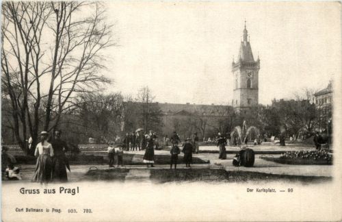 Gruss aus Prag - Karlsplatz