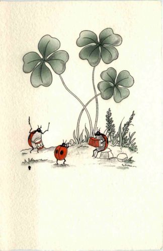 Marienkäfer - Kleeblatt