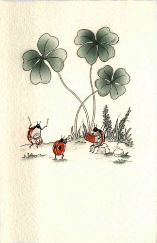 Marienkäfer - Kleeblatt