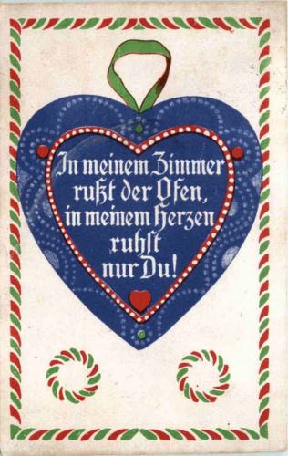 In meinem Zimmer russt der Ofen