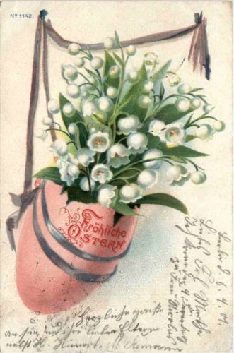 Ostern - Ei mit Blumen