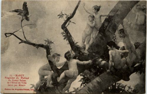 Kinder auf Baum - Feldpost