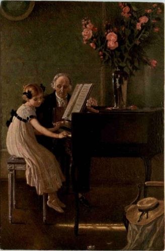 J. A. Muenier - Klavierstunde