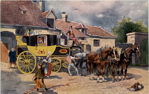 Französische Eilpost im Jahre 1840
