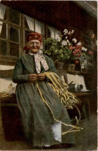 H. Hoffmann - Strohflechterin