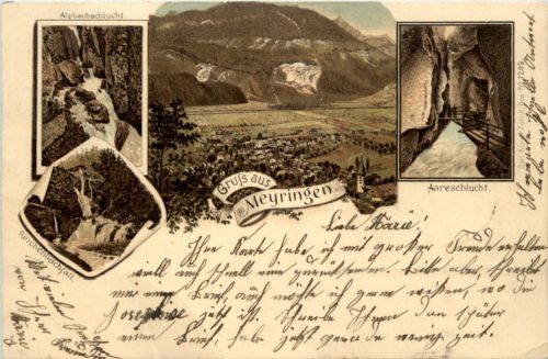 Gruss aus Meyringen - Litho