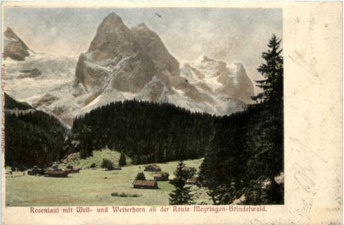 Rosenlaui an der Route Meyringen Grindelwald