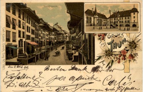 Gruss aus Thun - Litho