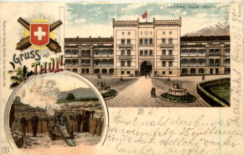 Gruss aus Thun - Litho