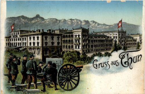 Gruss aus Thun - Kaserne -