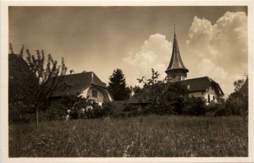 Aeschi - Kirche und Pfarrhaus