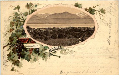 Souvenir de Morges - litho