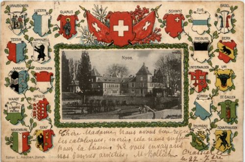 Nyon - Prägekarte