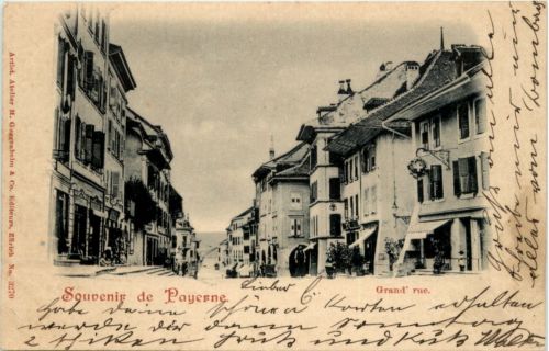 Souvenir de Payerne - Grand rue