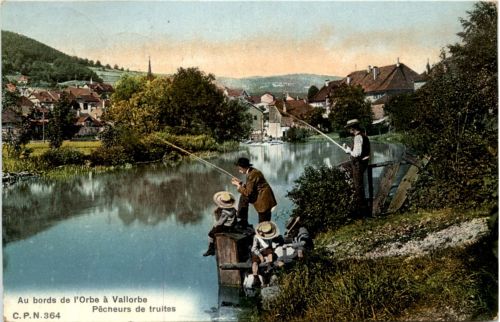 Au bords de l Orbe a Vallorbe - Angeln Fishing