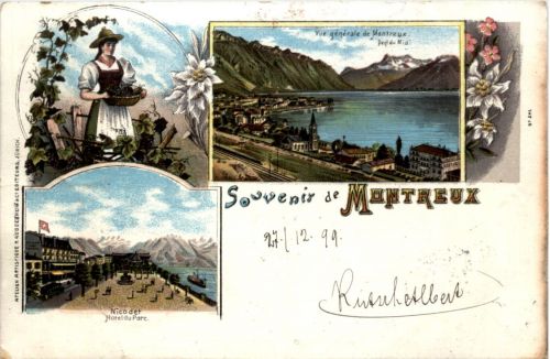 Souvenir de Montreux - Litho