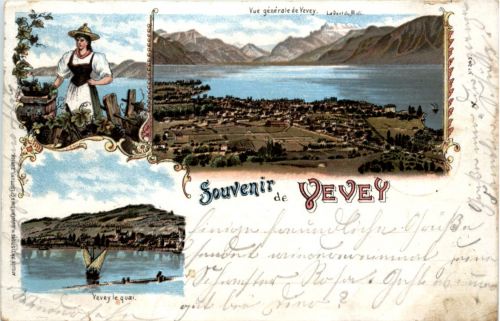 Souvenir de Vevey - Litho