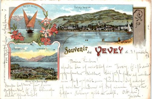 Souvenir de Vevey - Litho