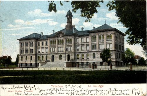 Souvenir d Yverdon - Le college