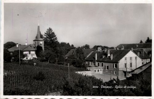 Denens - Eglise et college