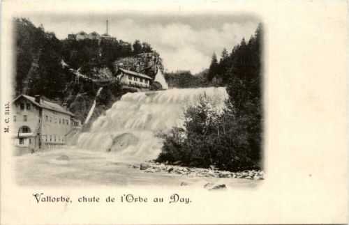 Vallorbe - chute de l Orbe au Day