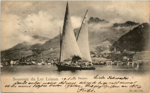 Souvenir du Lac Leman - Barque
