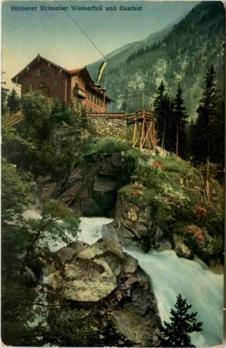 Krimmler Wasserfall und Gasthof
