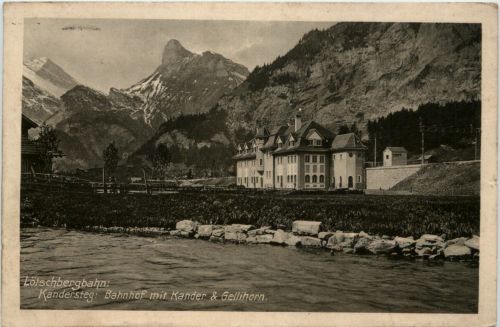 Kandersteg - Bahnhof mit Kander
