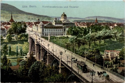 Bern - Kornhausbrücke mit Tram