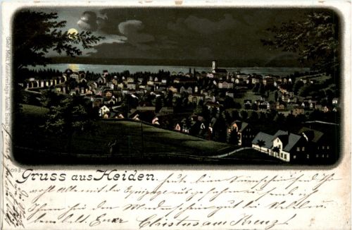 Gruss aus Heiden - Litho
