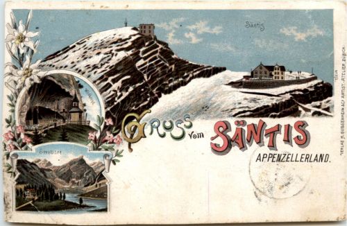 Gruss vom Säntis - Litho