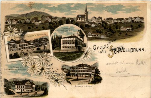 Gruss aus Schwellbrunn - Litho
