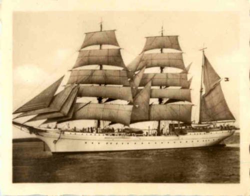 Gorch Fock im Hafen Swinemünde