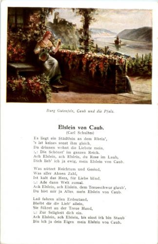 Gutenfels Caub - Liederkarte