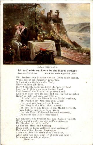 Schloss Rheinstein - Liederkarte