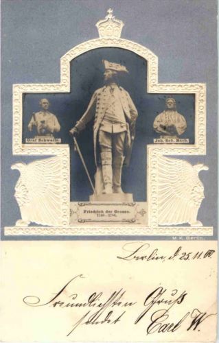 Friedrich der Grosse - Prägekarte