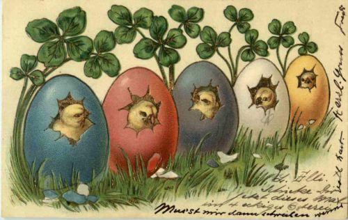 Ostern - Prägekarte