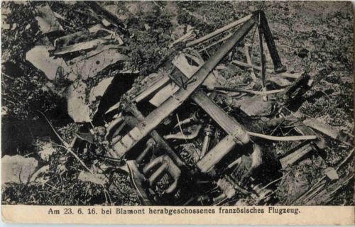 Bei Blamont abgeschossenes Flugzeug