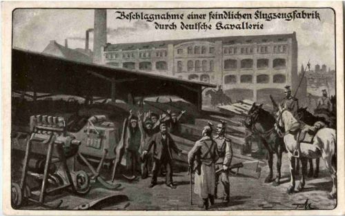 Beschlagnahung Flugzeug Fabrik
