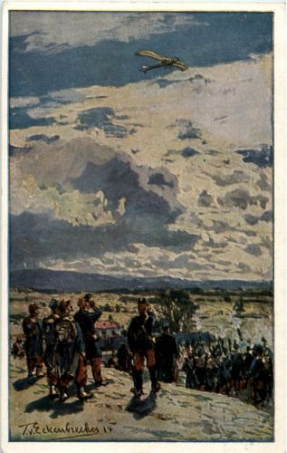 Beschiessung einer deutschen Taube