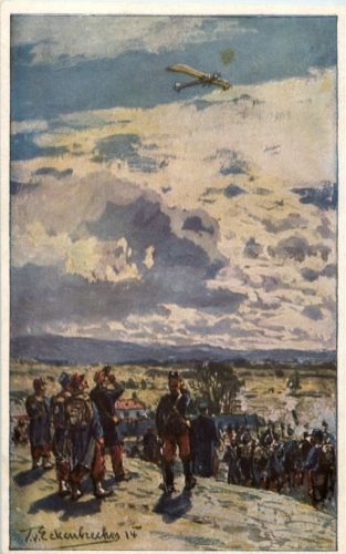 Beschiessung einer deutschen Taube