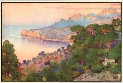 Cala de Deya con el Puig Mayor