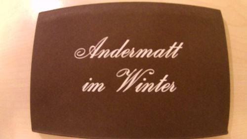 Booklet Andermatt im Winter