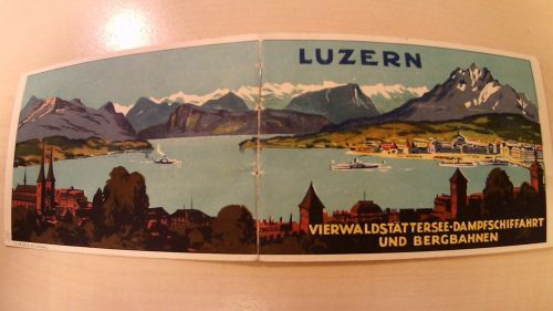 Luzern - Dampfschiffahrt und Bergbahnen 1930
