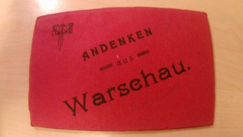 Andenken aus Warschau - booklet