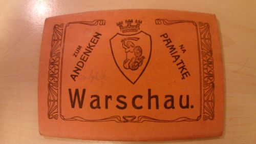 Andenken aus Warschau - booklet