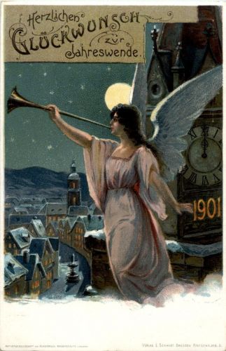 Neujahr - Engel - Ganzsache