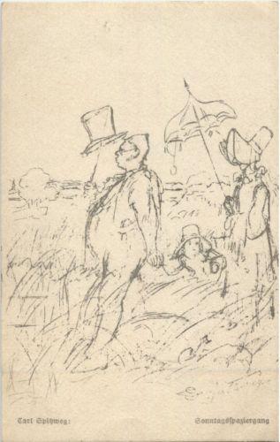 Carl Spitzweg - Sonntagsspaziergang